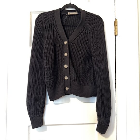 Everlane The Texture Cotton Cardigan in Black XS - Picture 2 of 9